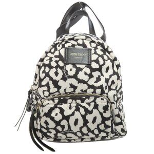 JIMMY CHOO Black Alma Backpack
